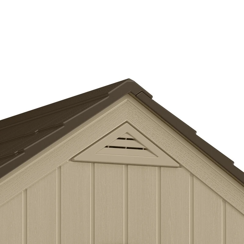 Outdoor Sutton 7 1/2 ft wide x 7 ft deep resin storage shed