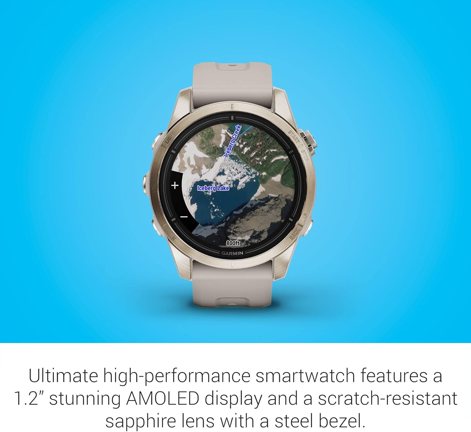 Garmin epix Pro (Gen 2) Sapphire Edition, 47mm, High Performance Smartwatch, Advanced Training Technology, Built-in Flashlight, Black