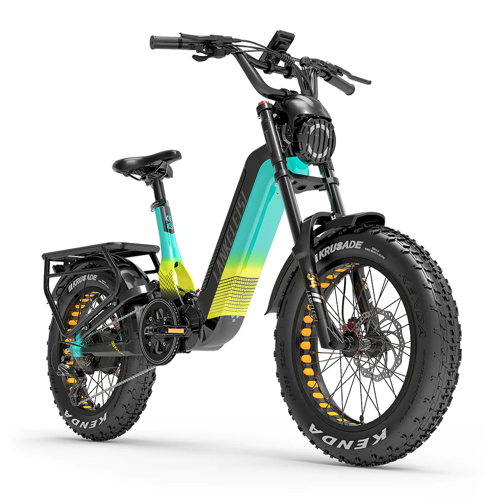 Lankeleisi RX800 Plus 1000W 20 Fatbike Full Suspension Electric Bike 48V 20Ah Samsung Battery SUV E-Bike