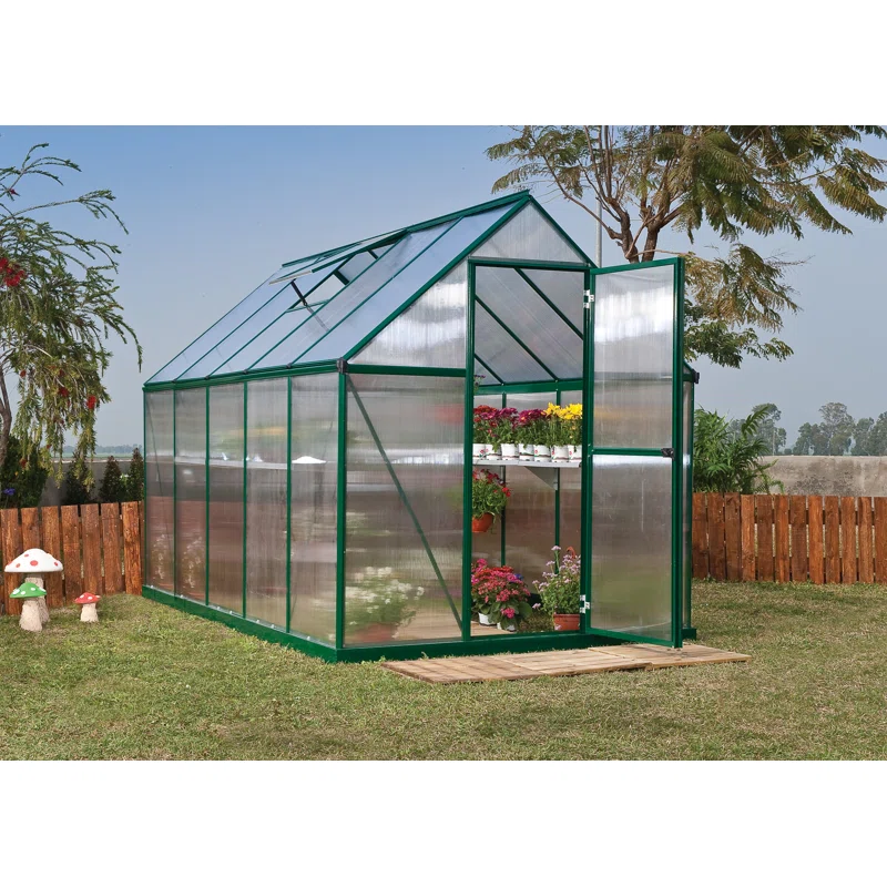Palram - Canopia Mythos 6' W x 10' D Hobby Greenhouse