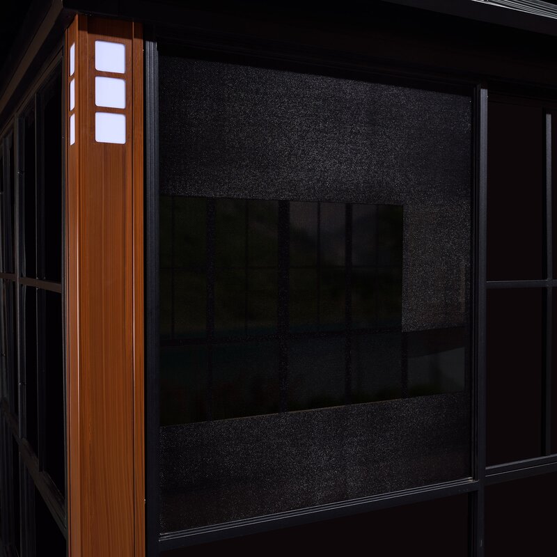 Double Tier 14 Ft. W x 12 Ft. D Metal Patio Gazebo