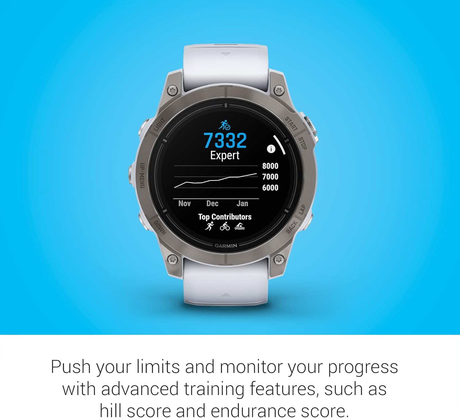 Garmin epix Pro (Gen 2) Sapphire Edition, 47mm, High Performance Smartwatch, Advanced Training Technology, Built-in Flashlight, Black