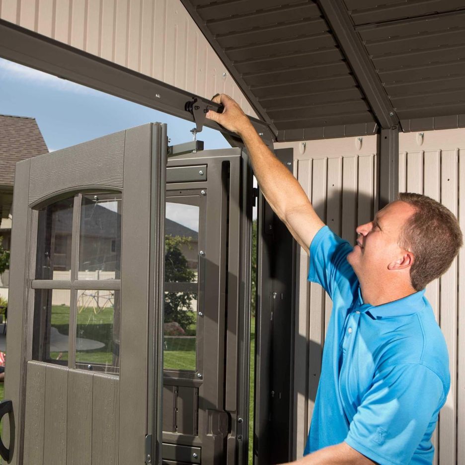 Lifespan 11 x 18.5 feet. Outdoor Storage Shed, 11 x 18.5, Desert Sand