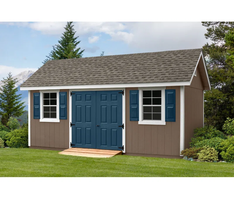 10 ft. W x 18 ft. D Manufactured Wood Storage Shed