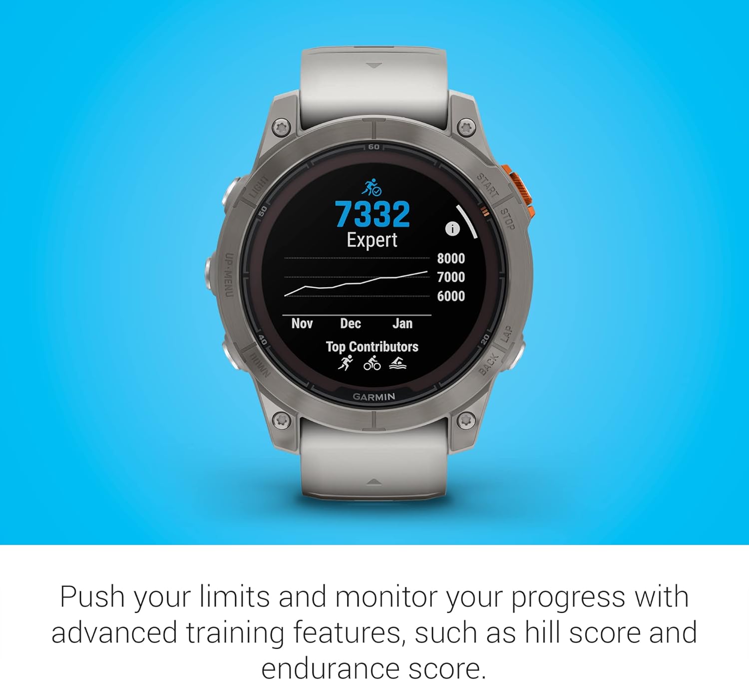 Garmin fēnix 7X Pro Sapphire Solar, Multisport GPS Smartwatch, Built-in Flashlight, Solar Charging Capability, 010-02778-10, Black