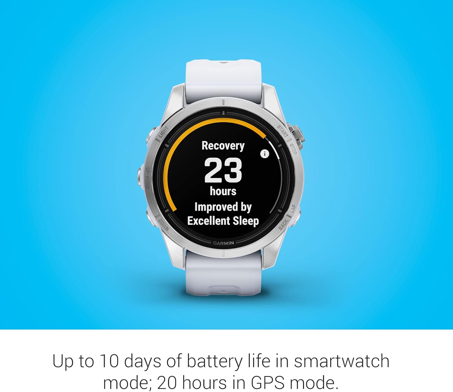 Garmin epix Pro (Gen 2) Sapphire Edition, 47mm, High Performance Smartwatch, Advanced Training Technology, Built-in Flashlight, Black