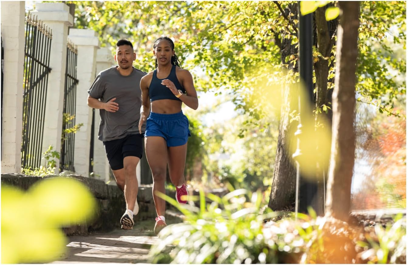 Garmin® Forerunner® 570, 42mm, Advanced GPS Running and Triathlon Smartwatch, AMOLED Display, Training and Recovery Features, Raspberry Aluminum with Translucent Bone/Mango Band