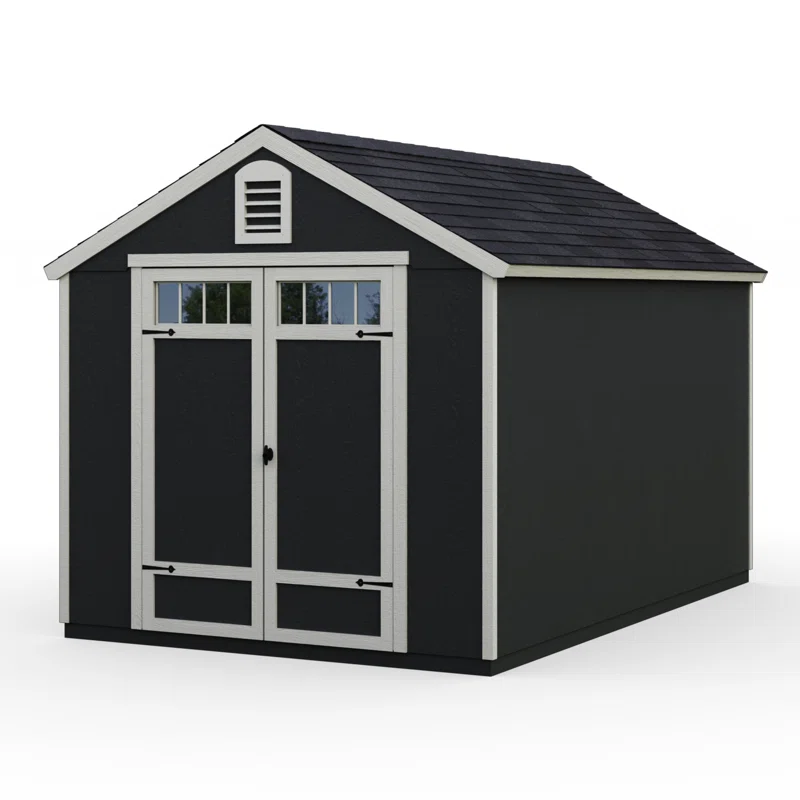 Greenbriar 8 ft. W x 10 ft. D Wood Storage Shed With Floor