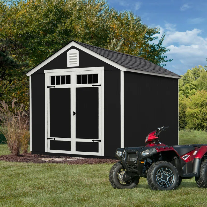 Greenbriar 8 ft. W x 10 ft. D Wood Storage Shed With Floor