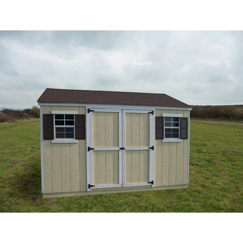 Value 8' wide x 8' deep solid and finished wood storage shed