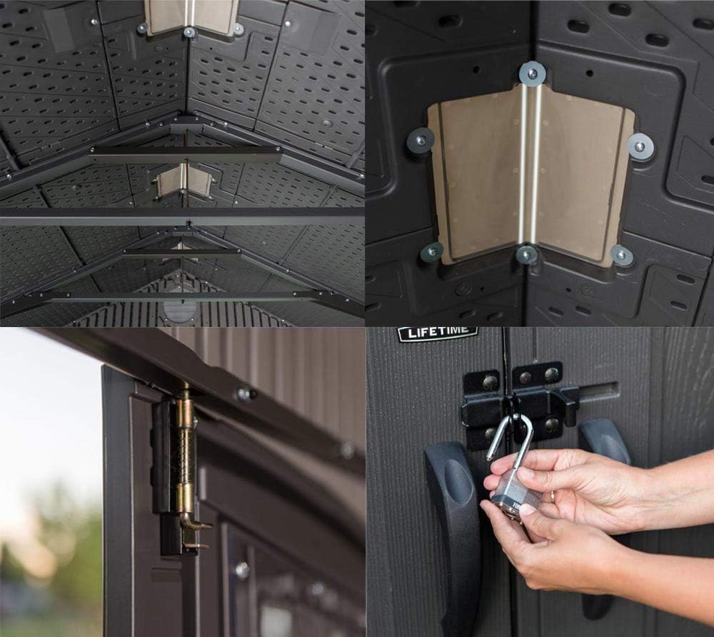 Lifetime 8 x 10 Ft. Storage Shed Outdoor Garden Shed & Tool Shed