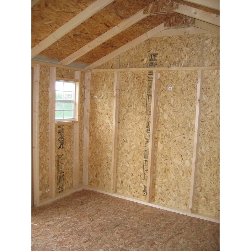 Value 8' wide x 8' deep solid and finished wood storage shed