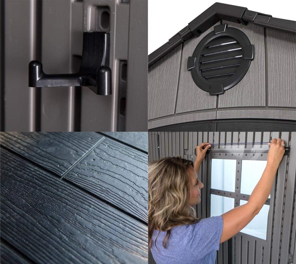 Lifetime 8 x 10 Ft. Storage Shed Outdoor Garden Shed & Tool Shed