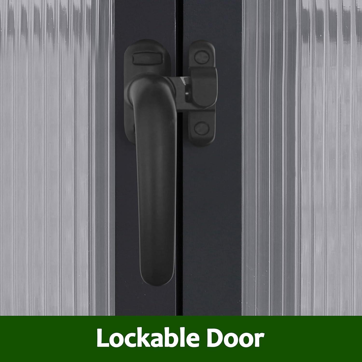 VEIKOU 6x8 FT Greenhouse, Upgraded Greenhouse for Outdoor with Sturdy Aluminum Frame Greenhouse with Vent & Lockable Door, Twin-Wall Polycarbonate Greenhouse, Gray