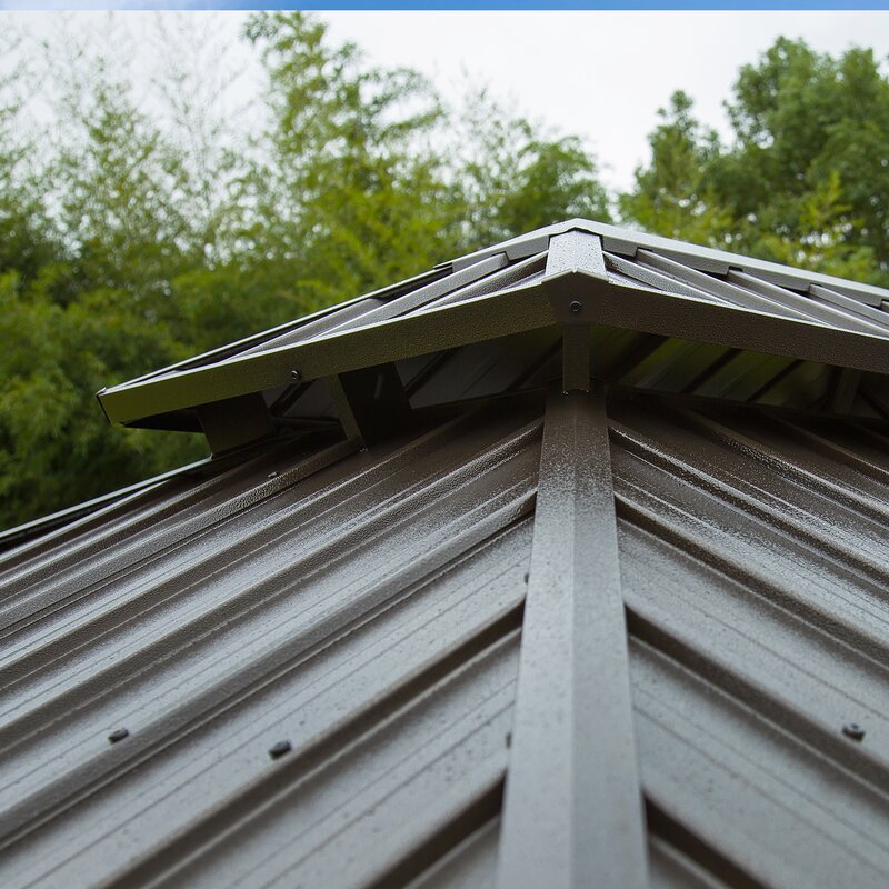 Cavus 20 Ft. W x 12 Ft. D Galvanized Steel Patio Gazebo