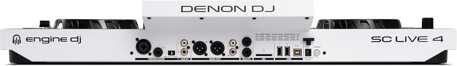 Denon DJ SC LIVE 4 Standalone DJ Controller with Stem Separation on 4-Decks, Wi-Fi Streaming, Build-in Speakers, Serato DJ and Virtual DJ Compatible
