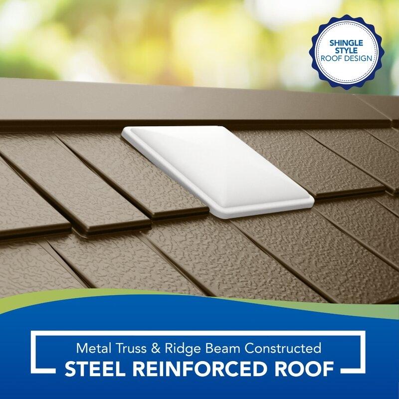 Cascade 7 ft. W x 7 ft. D Plastic Storage Shed