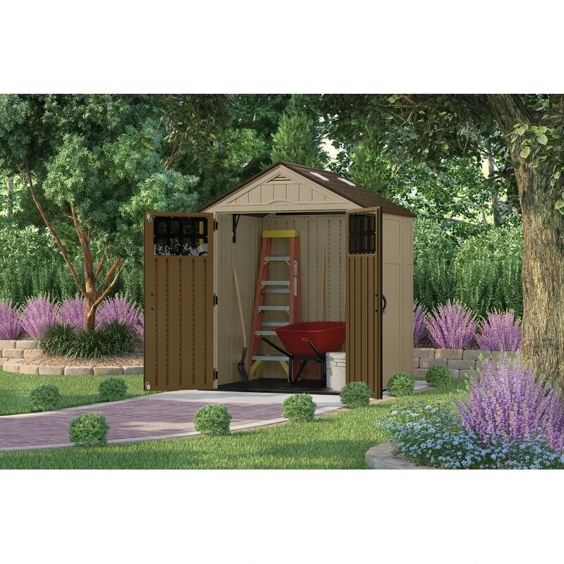 6 ft. 3 in. W x 5 ft. 6 in. D Resin Storage Shed