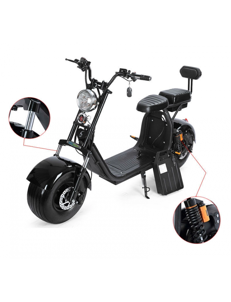 CITY COCO RANGE 2 AUTONOMIE 110 KM 1500 WATTS 40AH HOMOLOGUÉE ROUTE