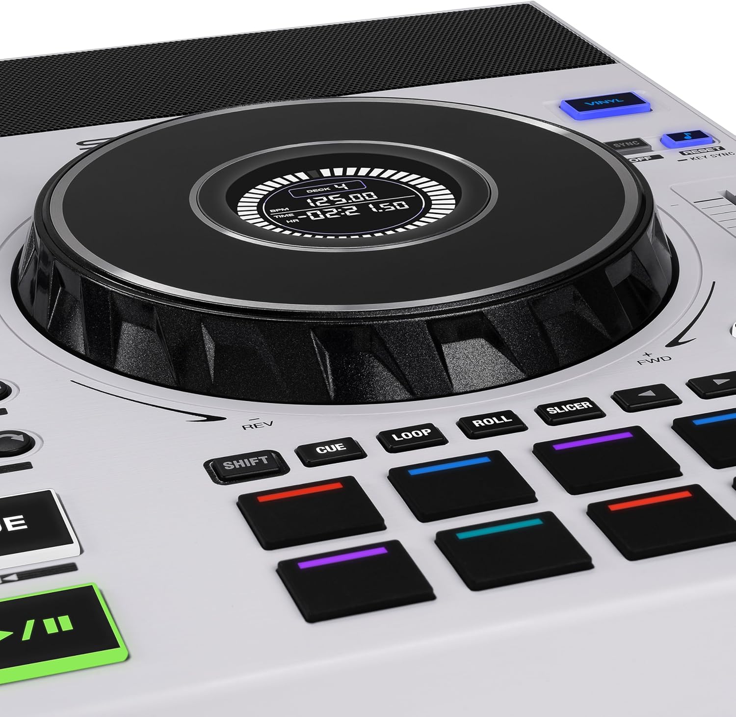 Denon DJ SC LIVE 4 Standalone DJ Controller with Stem Separation on 4-Decks, Wi-Fi Streaming, Build-in Speakers, Serato DJ and Virtual DJ Compatible