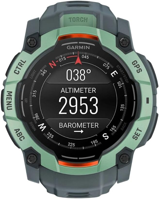 Garmin Instinct® 3 Tactical Edition, 50mm, Solar Charged Display, Rugged Outdoor GPS Smartwatch