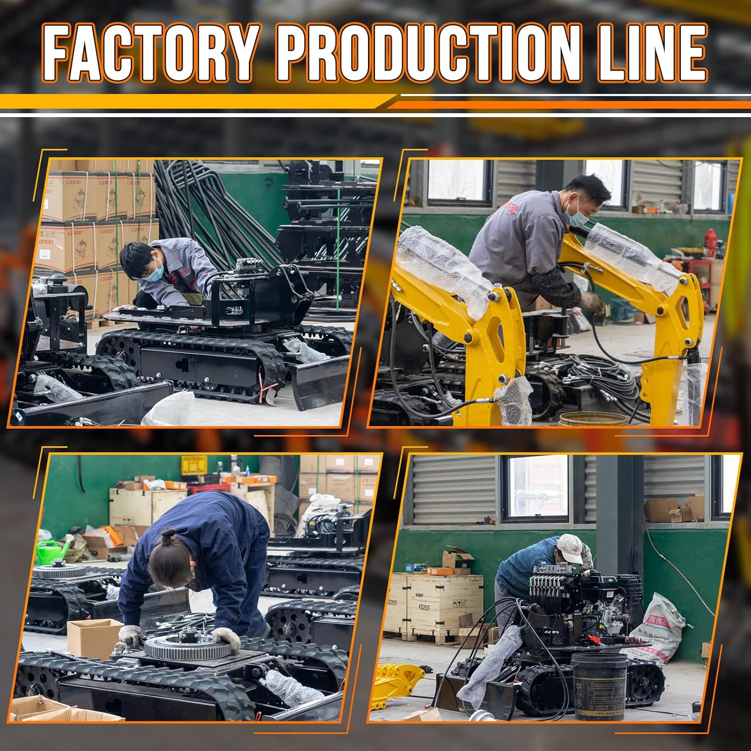 MMS 1 Ton Mini Excavator with 13.5HP Engine, Compact Backhoe Digger, Easy - to - Use Crawler Excavator for Home Use, Gardening, Landscaping & Small DIY Construction Project