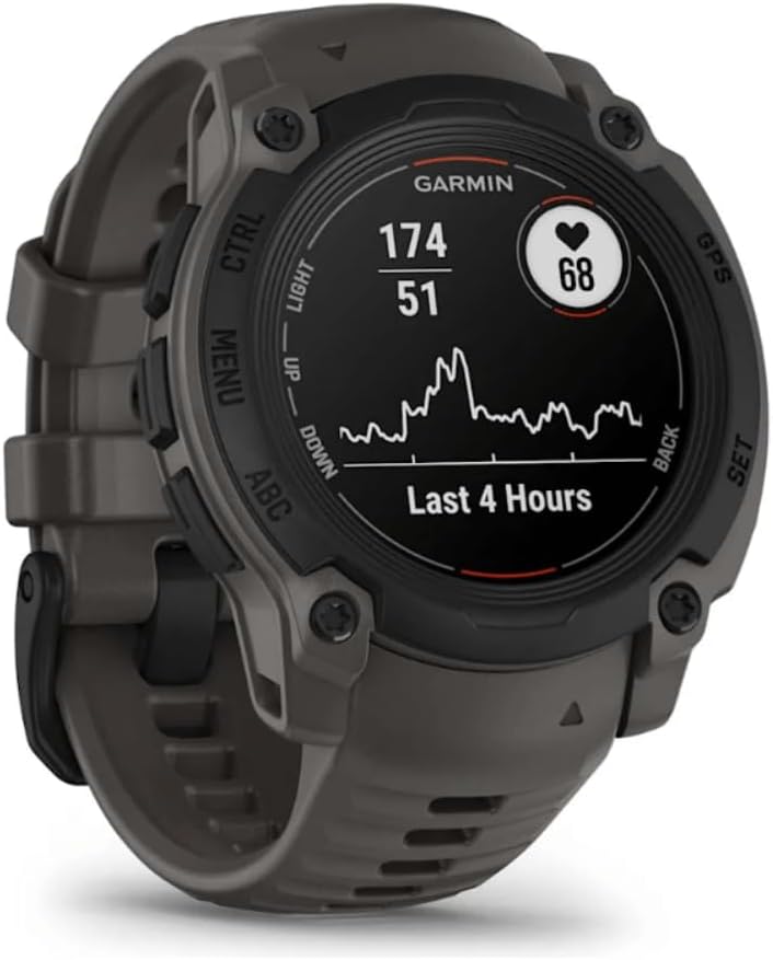 Garmin Instinct® 3 Tactical Edition, 50mm, Solar Charged Display, Rugged Outdoor GPS Smartwatch