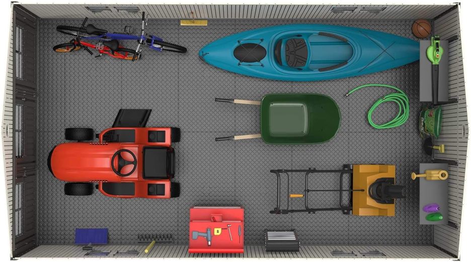 Lifespan 11 x 18.5 feet. Outdoor Storage Shed, 11 x 18.5, Desert Sand