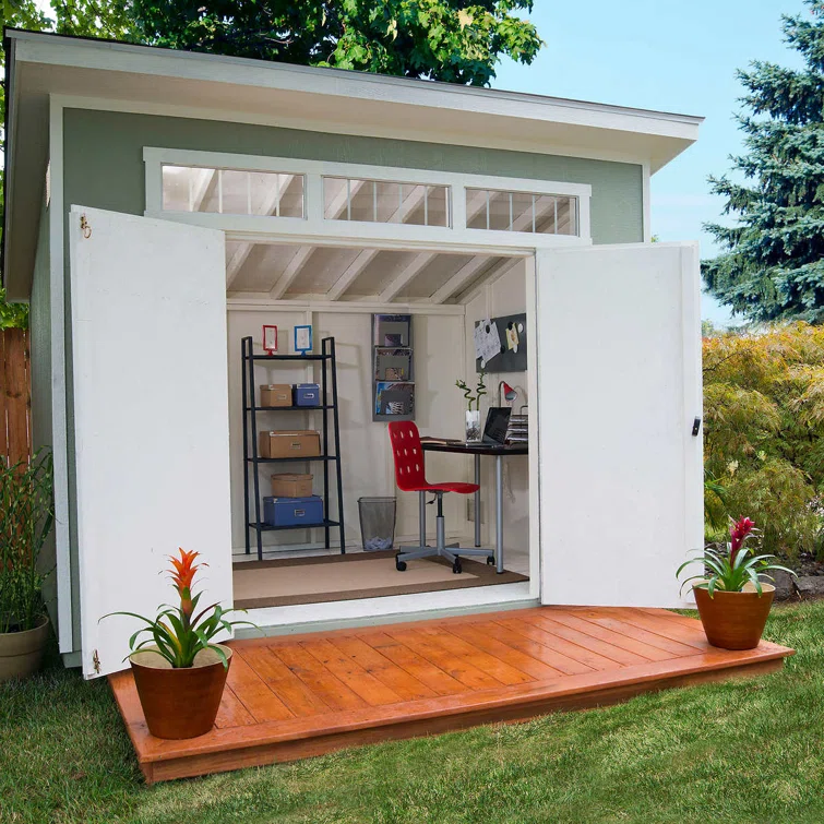 Olympia Do-it Yourself 7.5 ft. W x 10 ft. D Manufactured Wood Storage Shed