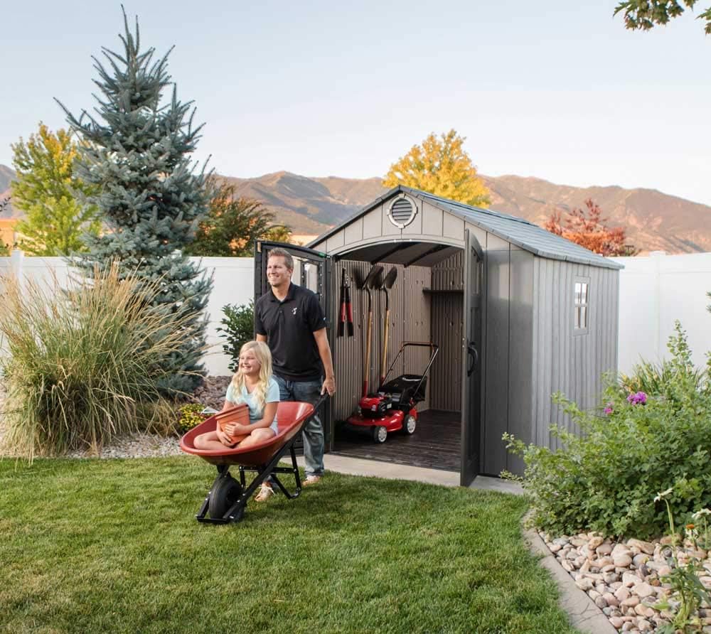 Lifetime 8 x 10 Ft. Storage Shed Outdoor Garden Shed & Tool Shed