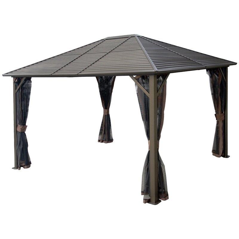 Windermere 12 Ft. W X 10 Ft. D Aluminum Patio Gazebo