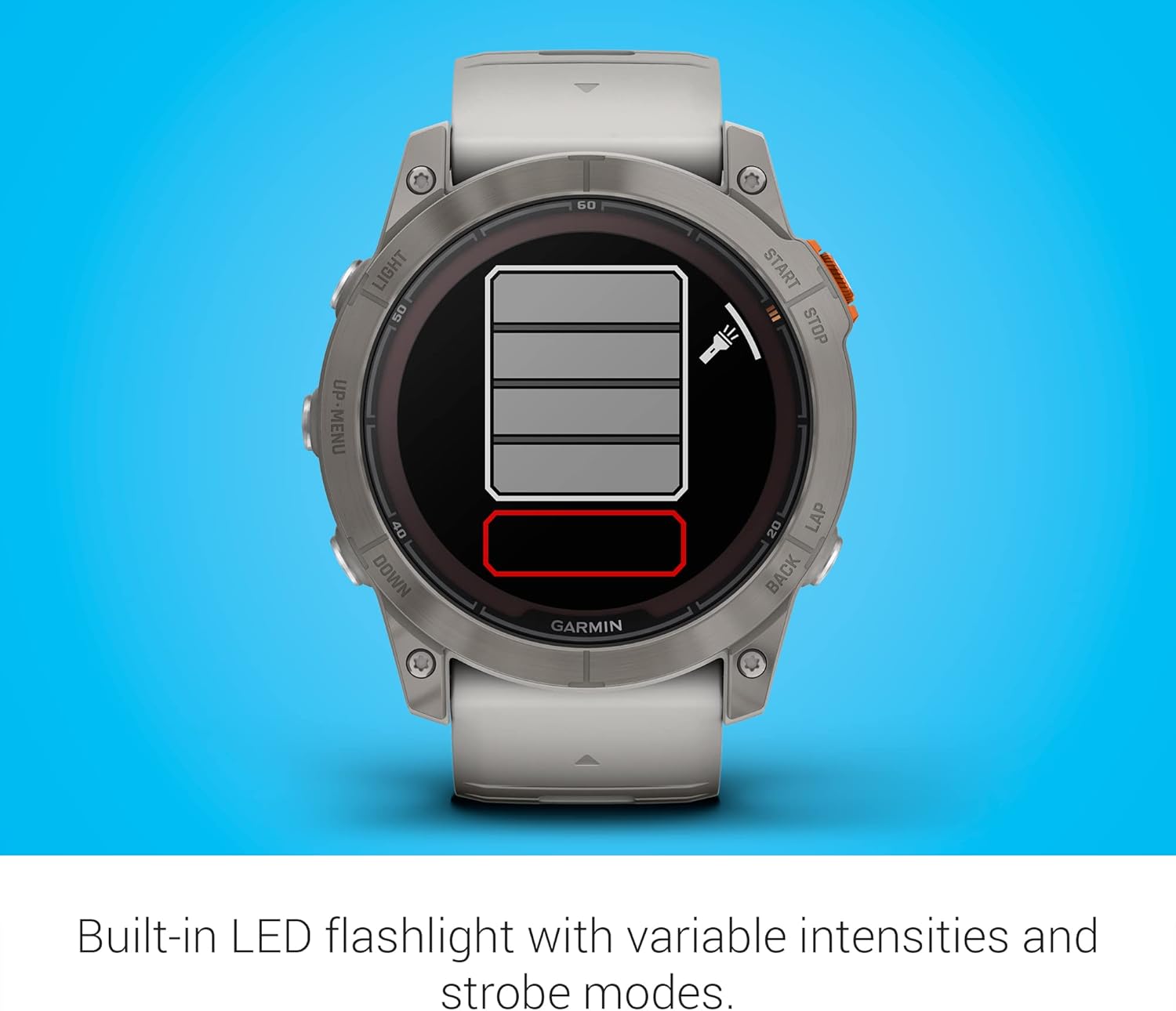 Garmin fēnix 7X Pro Sapphire Solar, Multisport GPS Smartwatch, Built-in Flashlight, Solar Charging Capability, 010-02778-10, Black