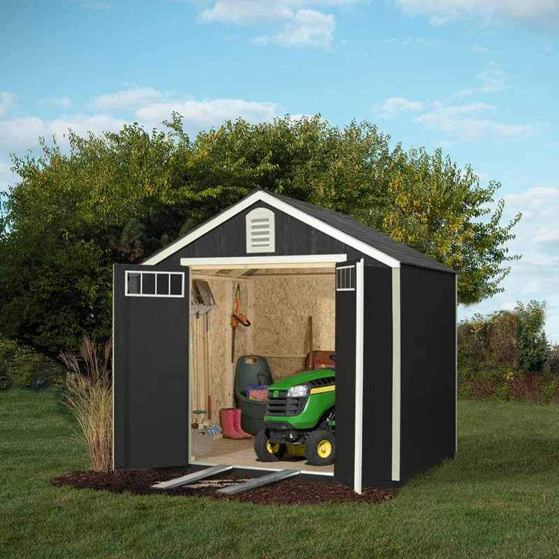 Greenbriar 8 ft. W x 10 ft. D Wood Storage Shed With Floor