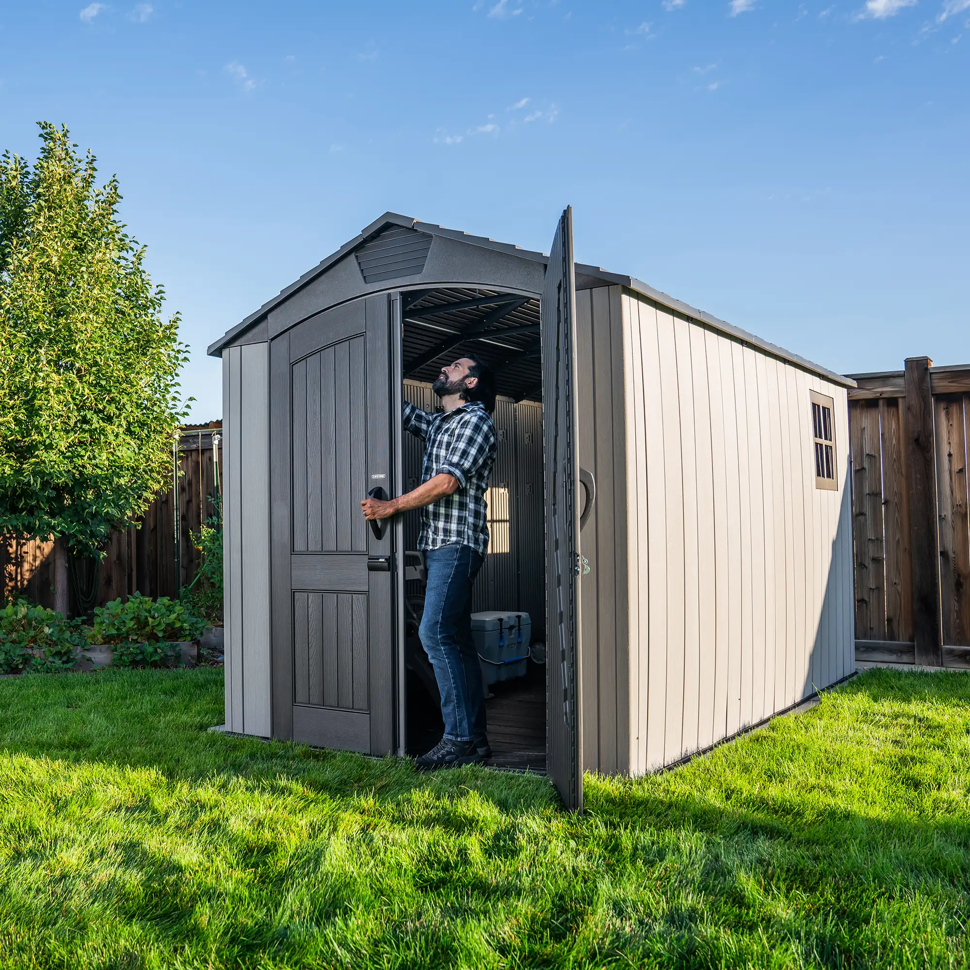 LIFETIME 7 FT. X 12 FT. OUTDOOR STORAGE SHED