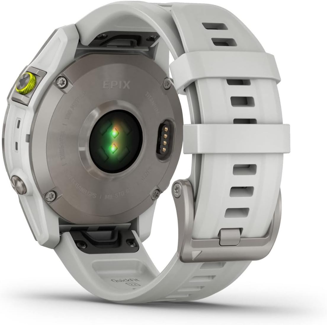 Garmin epix Gen 2, Premium active smartwatch, Health and wellness features, touchscreen AMOLED display, adventure watch with advanced features, white titanium