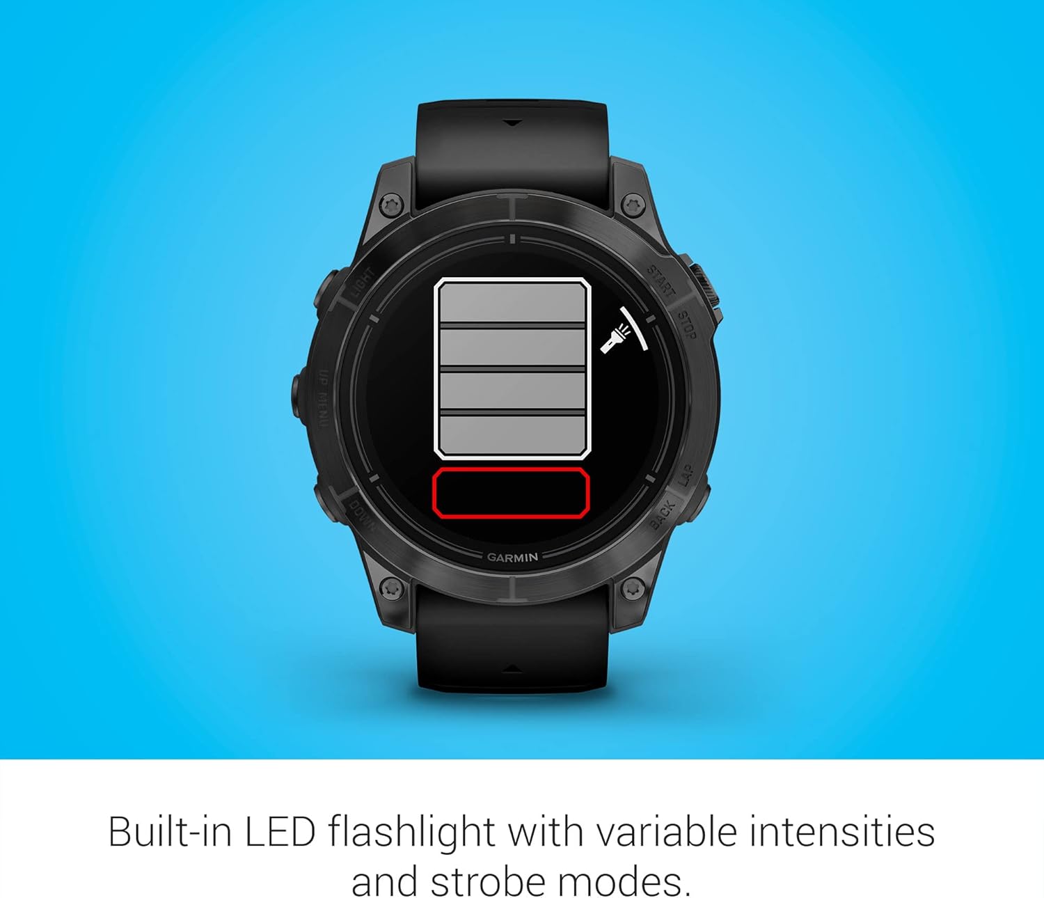 Garmin epix Pro (Gen 2) Sapphire Edition, 47mm, High Performance Smartwatch, Advanced Training Technology, Built-in Flashlight, Black