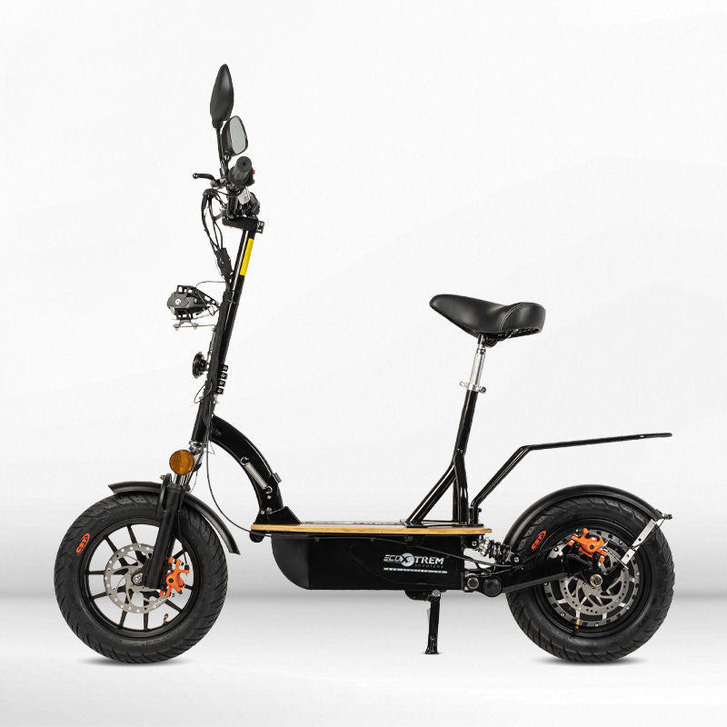 PATINETE ELÉCTRICO RENTON 1200W, PLEGABLE Y CON SILLÍN, COLOR NEGRO