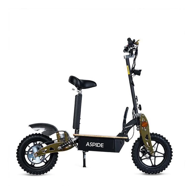 PATINETE ELÉCTRICO 2000W CON ASIENTO Y PLATAFORMA MADERA ASPIDE